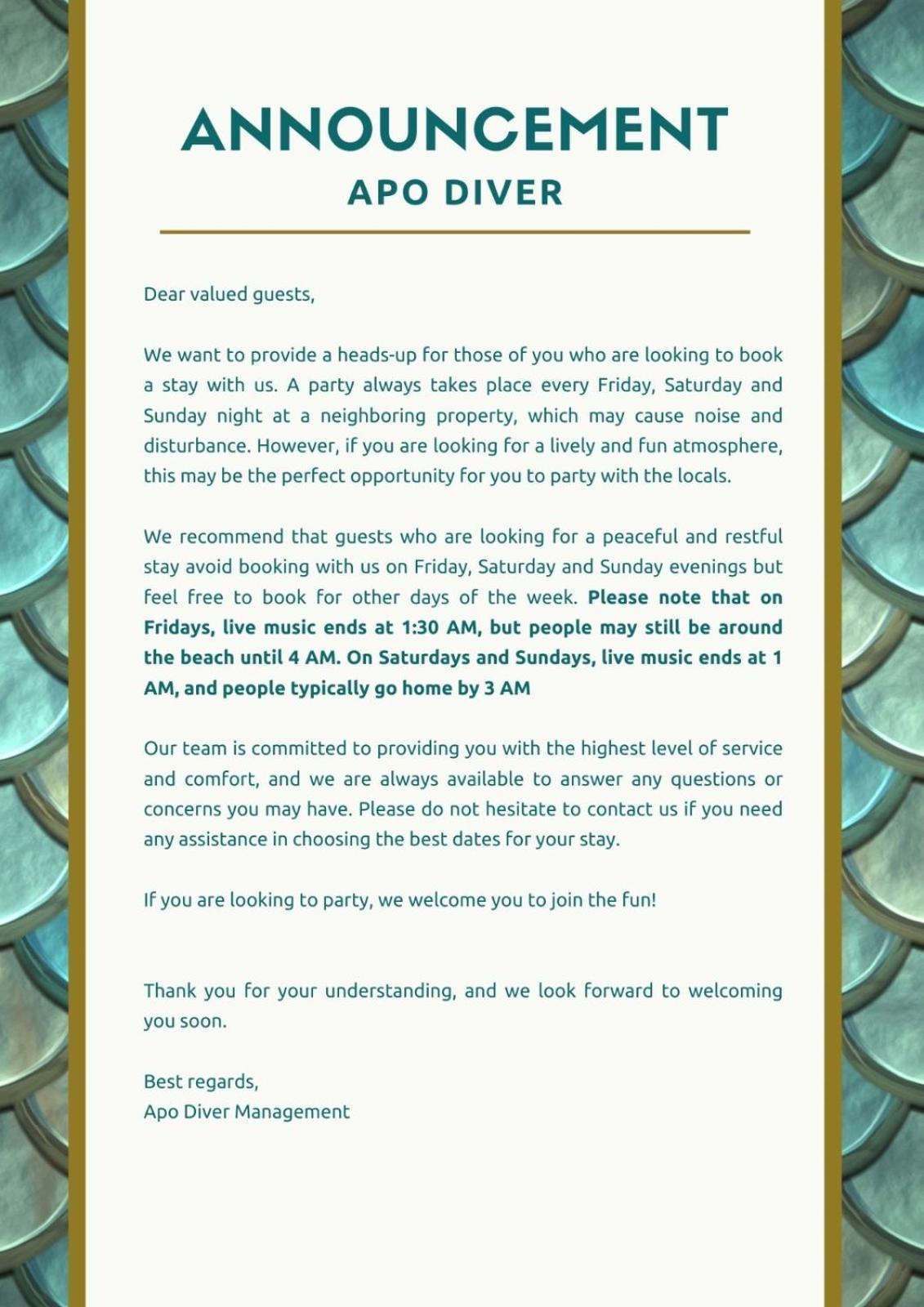 Apo Diver Hotel 3*